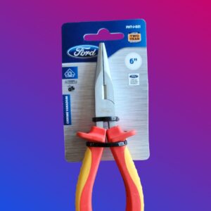 Ford Tools Heavy Duty CRV VDE Long Nose Plier, 6 Inch, model FHT-J-021