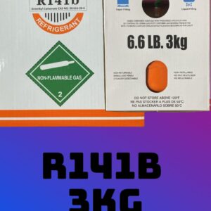 Container of Uniwell AC Flush R141b Refrigerant Replacement Gas.